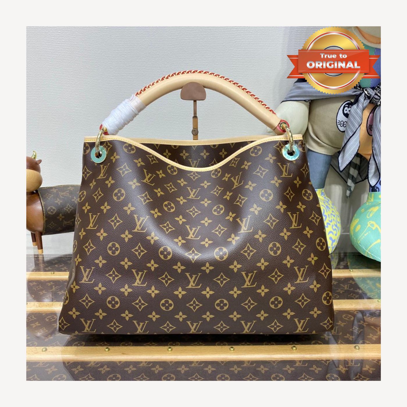 [True-to-ORIGINAL] Louis Vuitton Artsy MM Monogram Canvas Brown For Women 16.1in/41cm